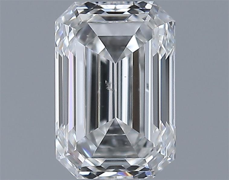 0.9ct Emerald F SI1 Natural Diamond