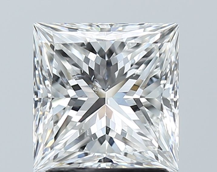 2.01ct Princess F SI1 Natural Diamond