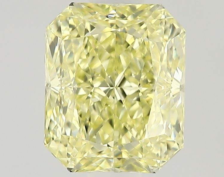 0.61ct Fancy Natural-even Yellow Radiant Natural Diamond