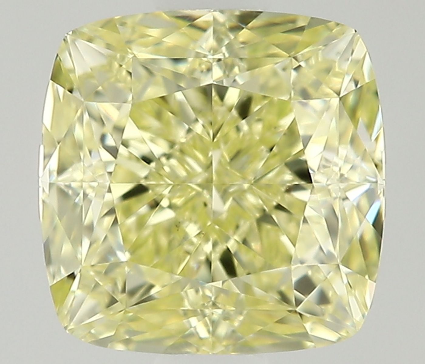 1.03ct Fancy Natural-even Yellow Cushion Modified Natural Diamond