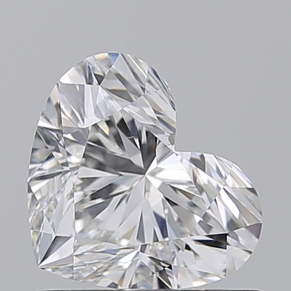 0.91ct Heart F SI1 Natural Diamond