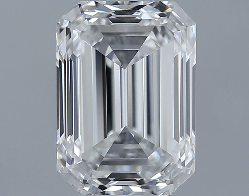0.9ct Emerald F SI1 Natural Diamond