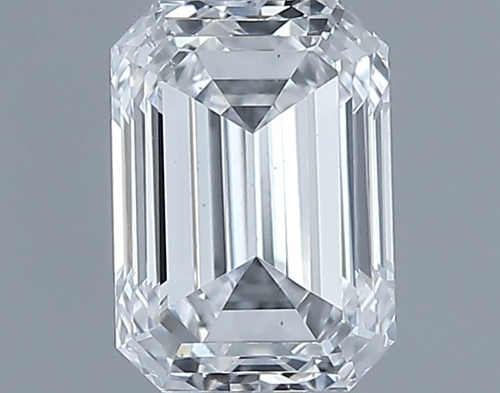 0.72ct Emerald D SI1 Natural Diamond