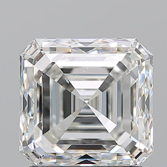 2.01ct Asscher H SI1 Natural Diamond