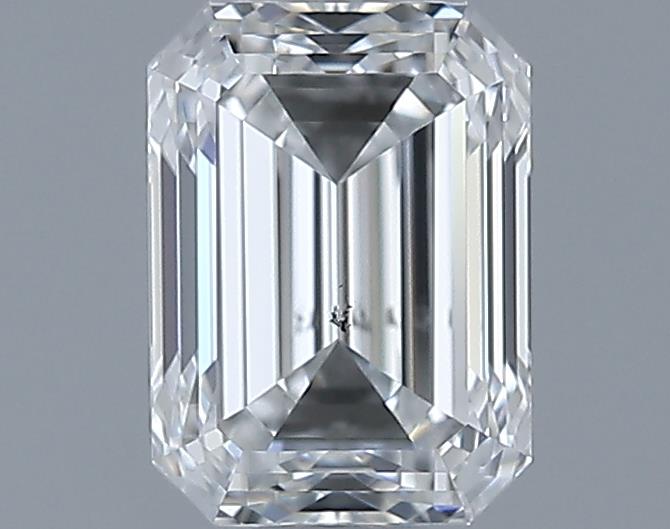 0.91ct Emerald F SI1 Natural Diamond