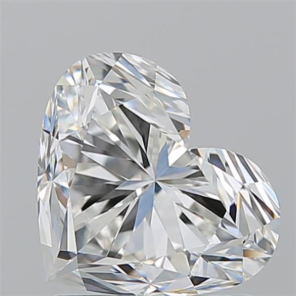 1.71ct Heart H IF Natural Diamond