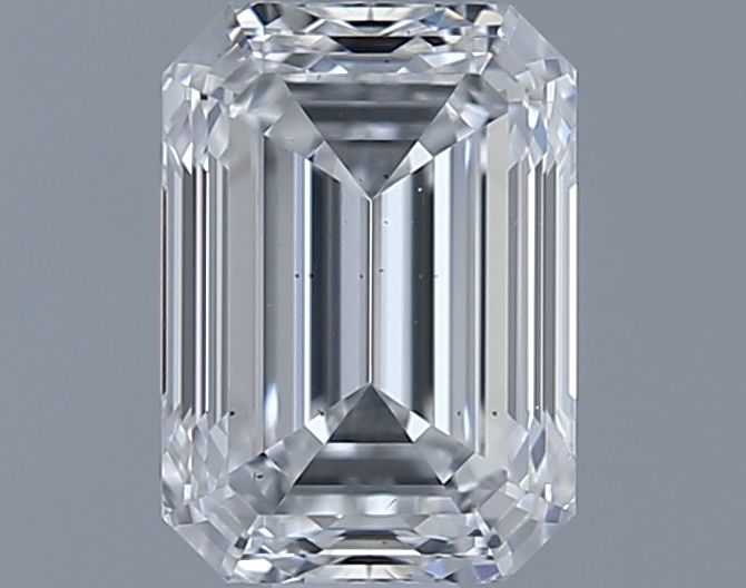 0.7ct Emerald E VS2 Natural Diamond