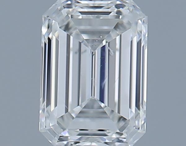 0.7ct Emerald F SI1 Natural Diamond
