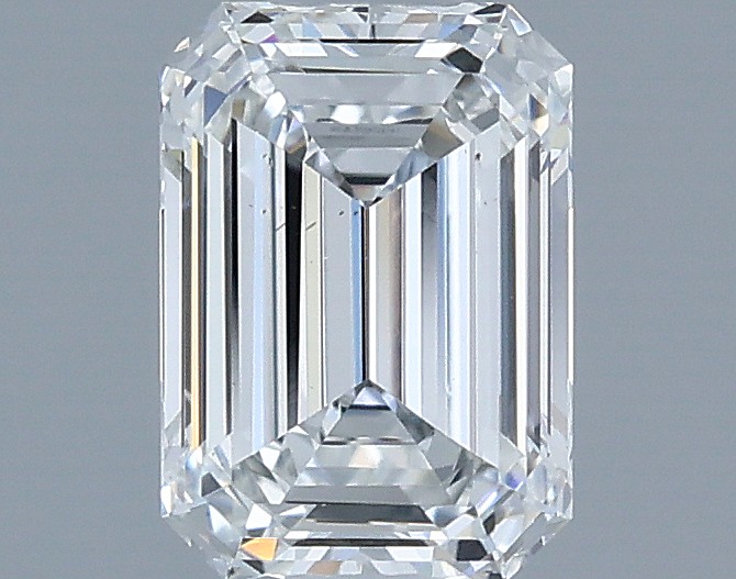 0.6ct Emerald F VS2 Natural Diamond