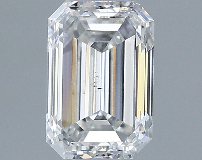 0.71ct Emerald F SI1 Natural Diamond