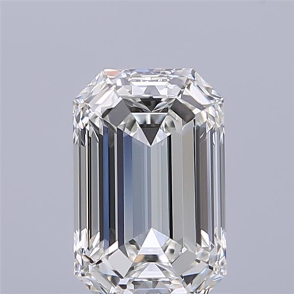 0.72ct Emerald F IF Natural Diamond