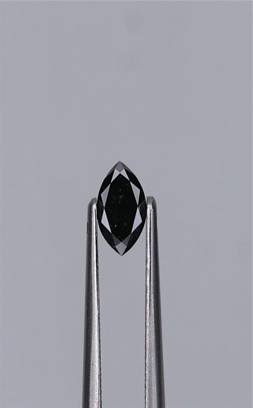 0.42ct Fancy Black Marquise Natural Diamond
