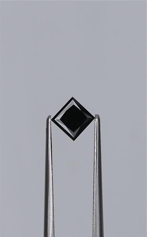 0.55ct Fancy Black Princess Natural Diamond