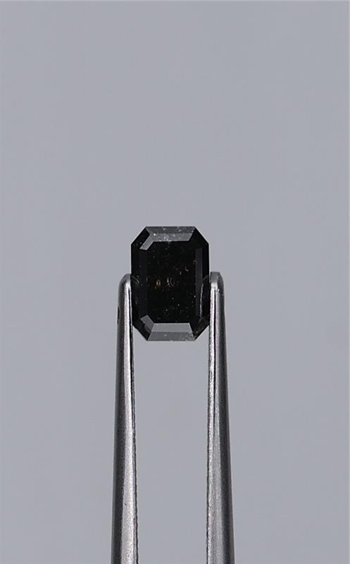 0.56ct Fancy Black Emerald Natural Diamond