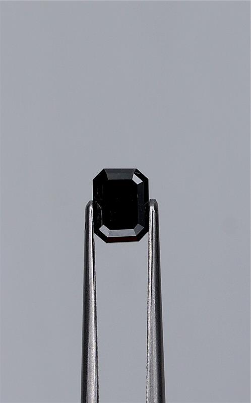 0.89ct Fancy Black Emerald Natural Diamond