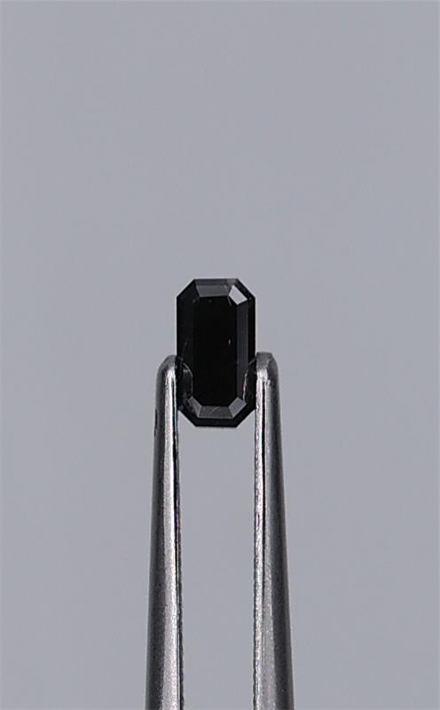 0.26ct Fancy Black Emerald Natural Diamond