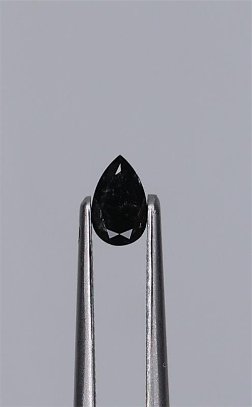 0.26ct Fancy Black Pear Natural Diamond