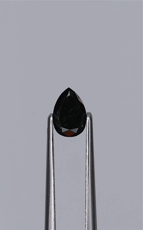 0.54ct Fancy Black Pear Natural Diamond