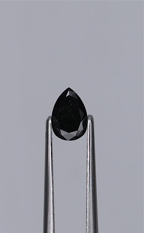 0.45ct Fancy Black Pear Natural Diamond