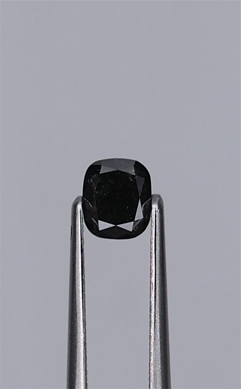 0.44ct Fancy Black Cushion Natural Diamond