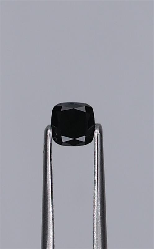 0.44ct Fancy Black Cushion Natural Diamond