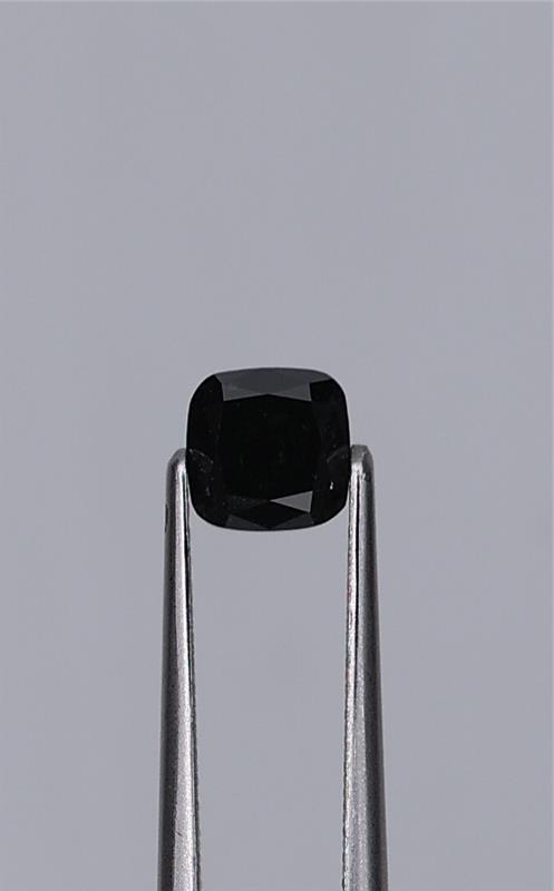 0.89ct Fancy Black Cushion Natural Diamond