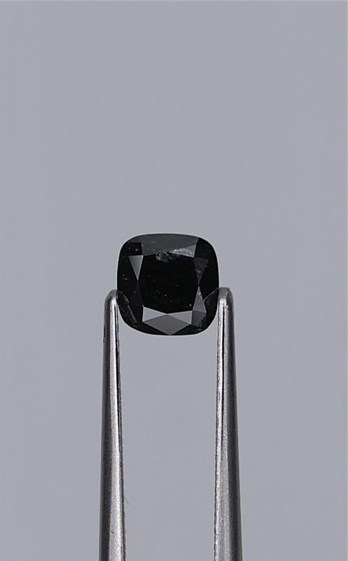 0.65ct Fancy Black Cushion Natural Diamond