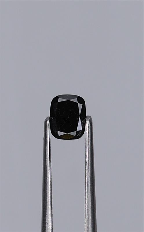 0.51ct Fancy Black Cushion Natural Diamond