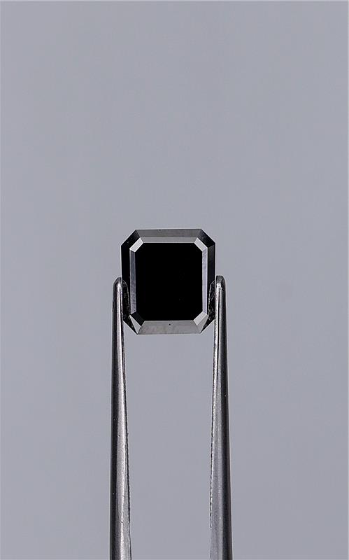1.99ct Fancy Black Emerald Natural Diamond