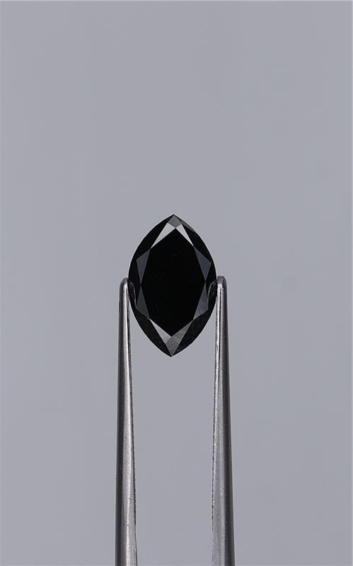 2.07ct Fancy Black Marquise Natural Diamond
