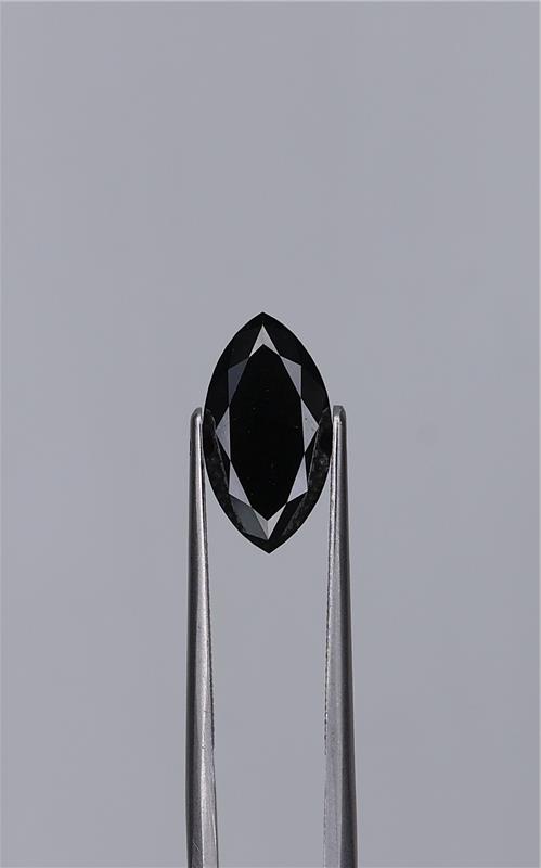 2.75ct Fancy Black Marquise Natural Diamond