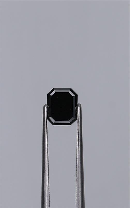 1.46ct Fancy Black Emerald Natural Diamond