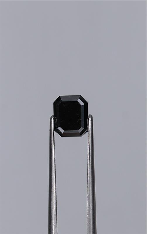 1.72ct Fancy Black Emerald Natural Diamond