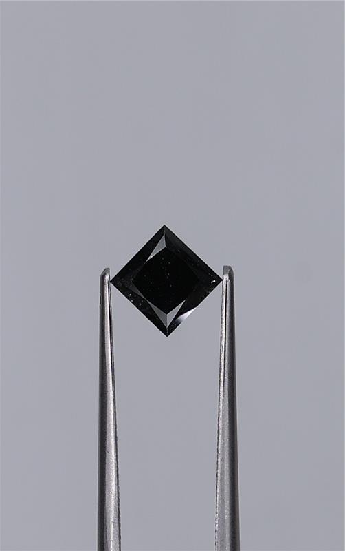 1.14ct Fancy Black Princess Natural Diamond