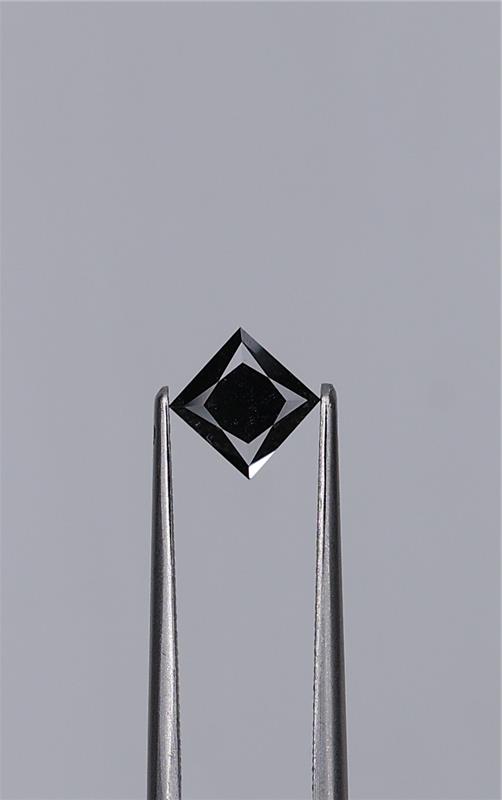 1.01ct Fancy Black Princess Natural Diamond