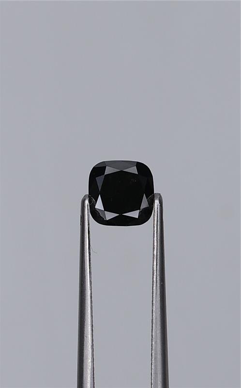 1.07ct Fancy Black Cushion Natural Diamond