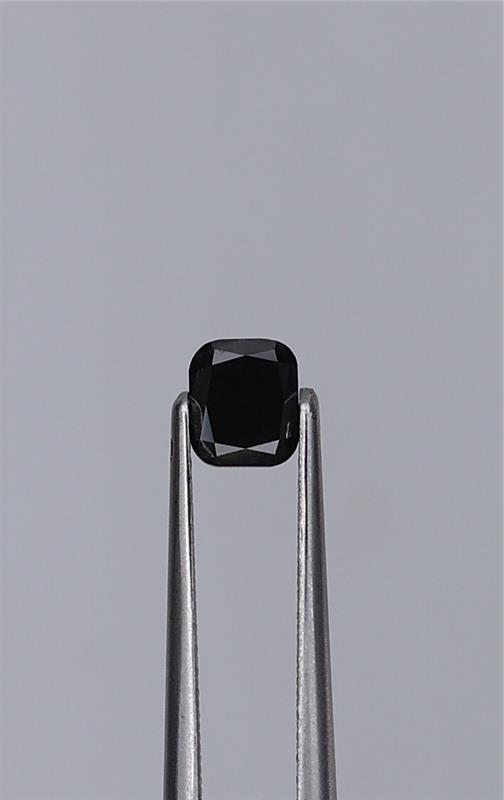 0.48ct Fancy Black Cushion Natural Diamond