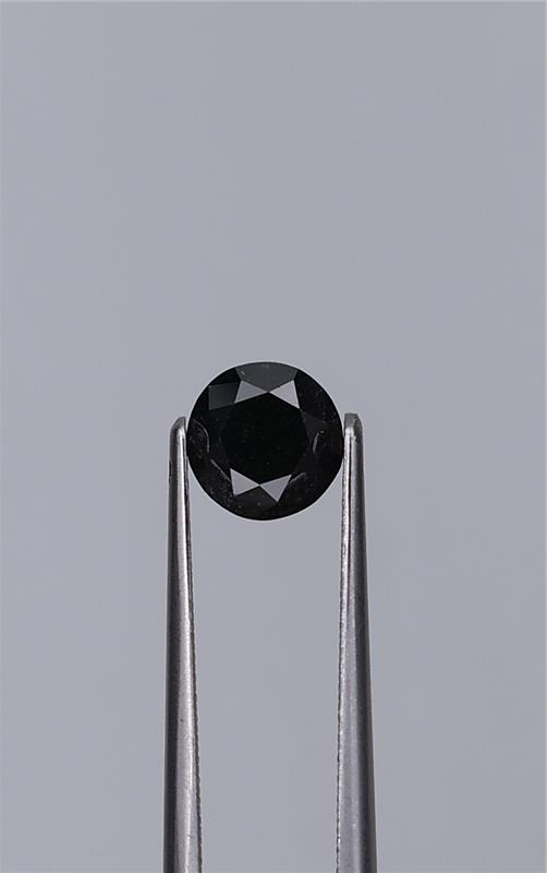 1.13ct Fancy Black Round Natural Diamond