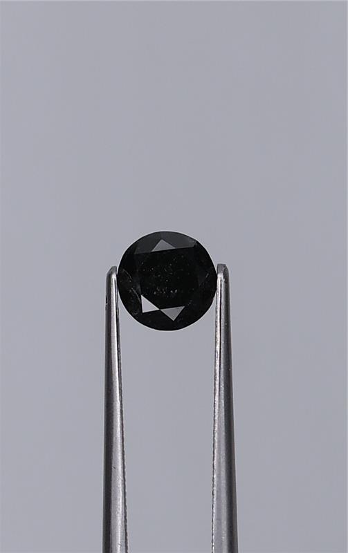1.02ct Fancy Black Round Natural Diamond