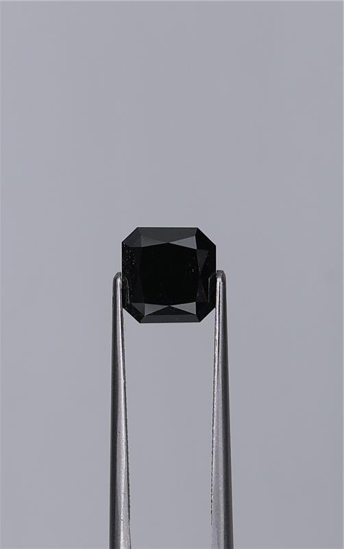 2.68ct Fancy Black Radiant Natural Diamond
