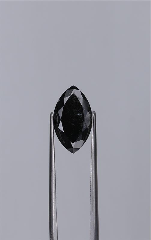 3.11ct Fancy Black Marquise Natural Diamond