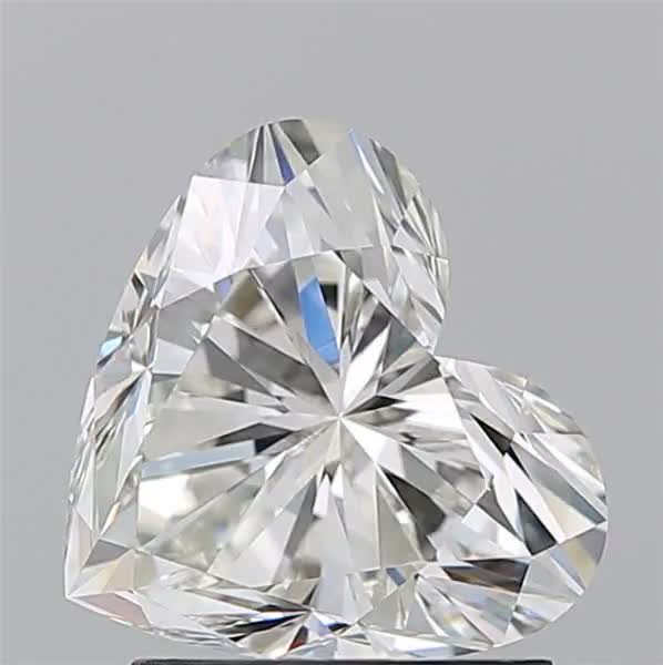 1.7ct Heart H IF Natural Diamond